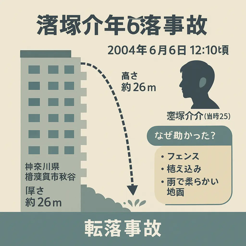 窪塚洋介若い頃飛び降り？いつ？マンション 場所が横須賀？転落事故なぜ助かった？薬物？飛べ窪塚 元ネタ？