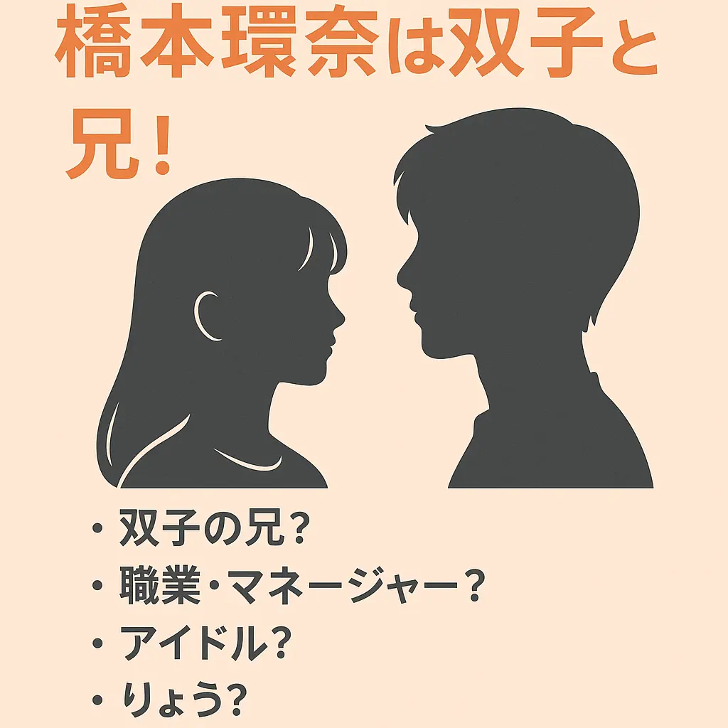 橋本環奈は双子と兄！職業やマネージャーアイドル？りょう？うつ難病？顔写真?大学？一卵性を調査