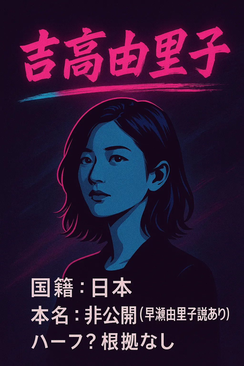 吉高由里子の本名は韓国？ハーフ？国籍？早瀬由里子？
