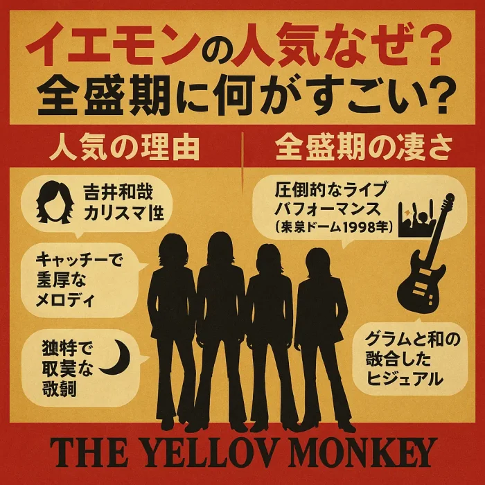 イエモンの人気なぜ?全盛期に何がすごい?