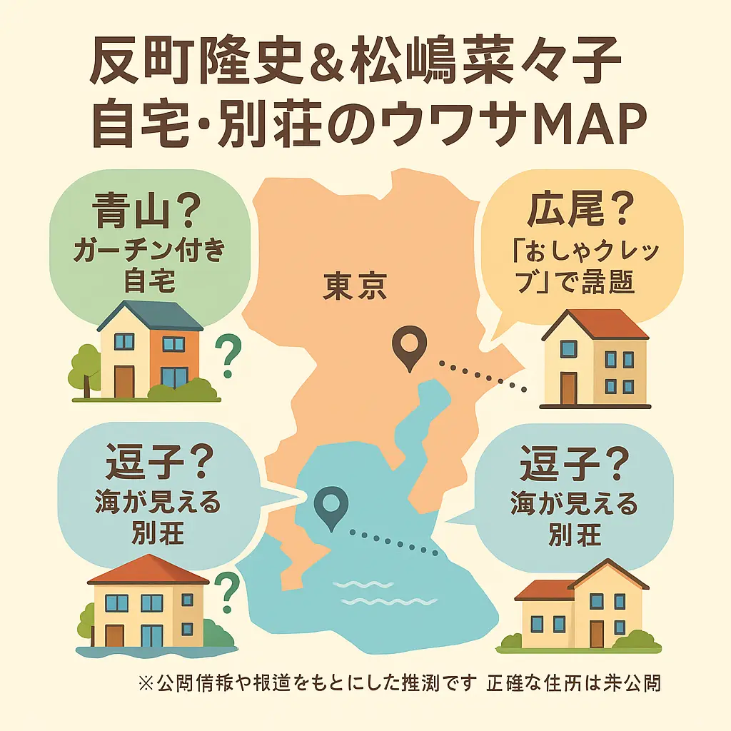 反町隆史の自宅庭写真どこ？青山逗子？松嶋菜々子おしゃれクリップ広尾？別荘