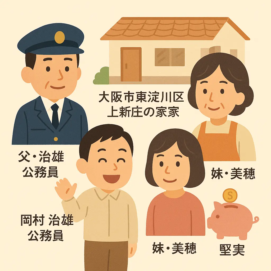 岡村隆史の兄弟の岡村美穂？実家は金持ち？父親職業？住所は上新庄？家族構成